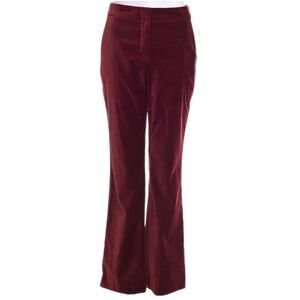 Derek Lam 10 Crosby Rich Rust Brown Velvet Flare Pants - Size 6